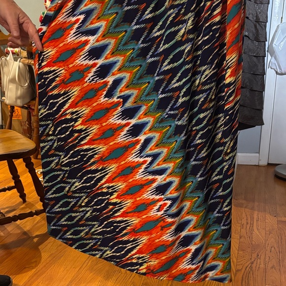 Bisou Bisou Multicolor Zigzag Maxi Dress - Picture 7 of 16